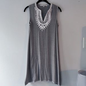 Max Studio Striped Sleeveless Dress